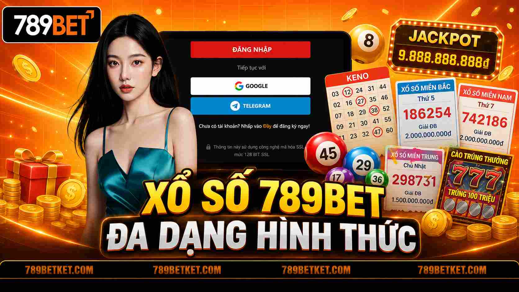 Đa dạng các hình thức xổ số 789BET
